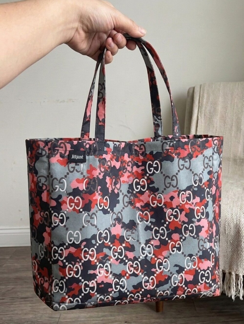 Asylum Custom Camo Monogram Camo Tote Bag Carry Bag